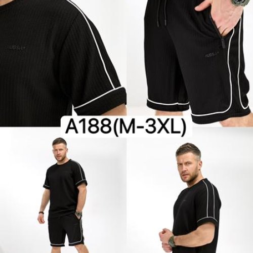 Костюм LiOpt (M-3XL) A188 black (лето) LiOpt A188 black