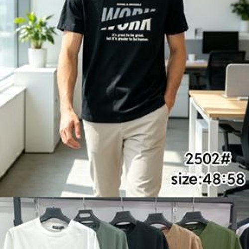 Футболка LiOpt (48-58) 2502-1 black (лето) LiOpt 2502-1 black