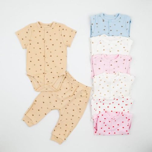 Костюм Webi (56-68) 77-67 white-beige (лето) Webi 77-67 white-beige