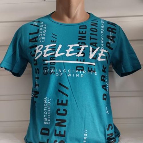 Футболка Panda (S-2XL) 1801 blue (лето) Panda 1801 blue