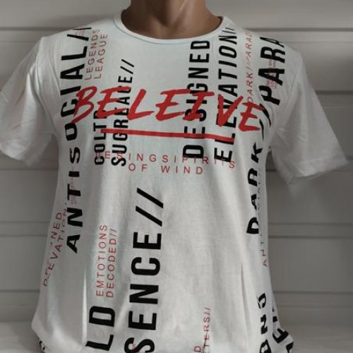 Футболка Panda (S-2XL) 1805 white (лето) Panda 1805 white