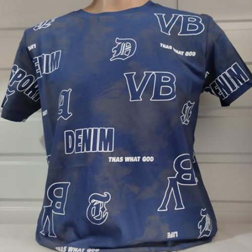Футболка Panda (S-2XL) 1823 blue (лето) Panda 1823 blue