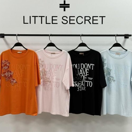 Футболка Little Secret (one size) 10433 black (лето) Little Secret 10433 black