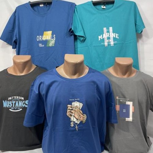 Футболка Sabihina (XL-3XL) SB1971-2 blue (лето) Sabihina SB1971-2 blue