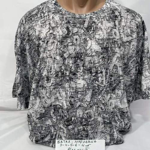 Футболка Sabihina (3XL-6XL) SB1972 black (лето) Sabihina SB1972 black
