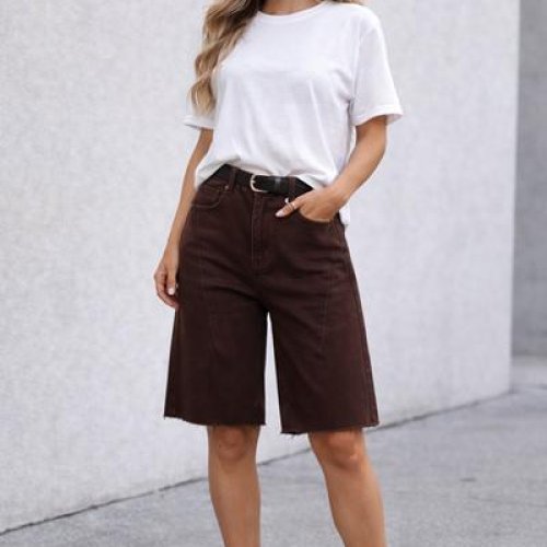 Бриджи X-Ray (S-2XL) 8065-2 brown (лето) X-Ray 8065-2 brown