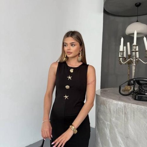 Сарафан X-Ray (S-L) 8306 black (лето) X-Ray 8306 black