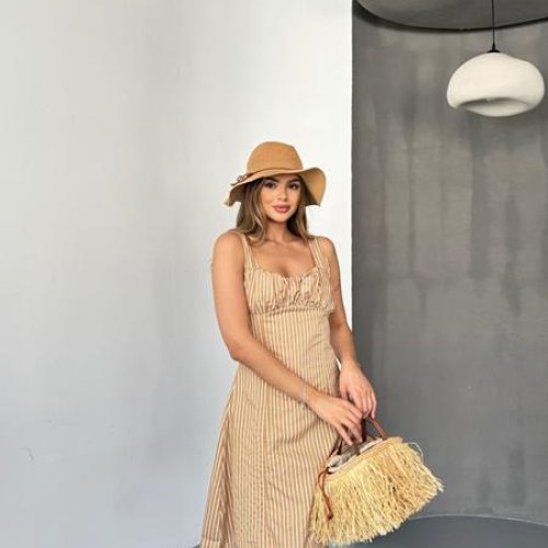 Сарафан X-Ray (S-L) 8341 beige (лето) X-Ray 8341 beige