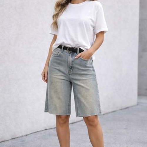 Бриджи X-Ray (S-2XL) 9138-2 l.blue (лето) X-Ray 9138-2 l.blue