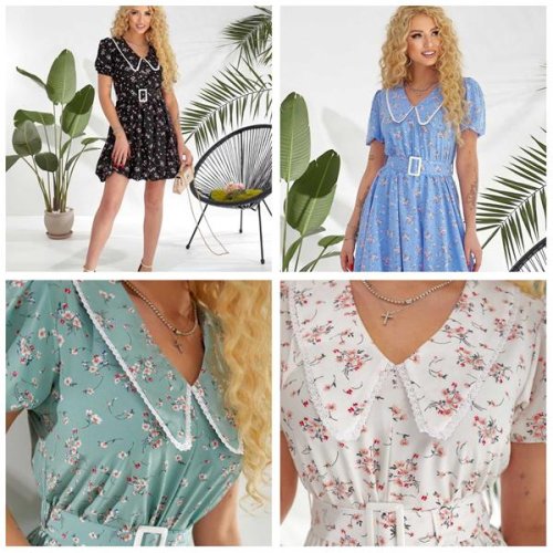 Платье Deliv (S-L) 586 white (лето) Deliv 586 white