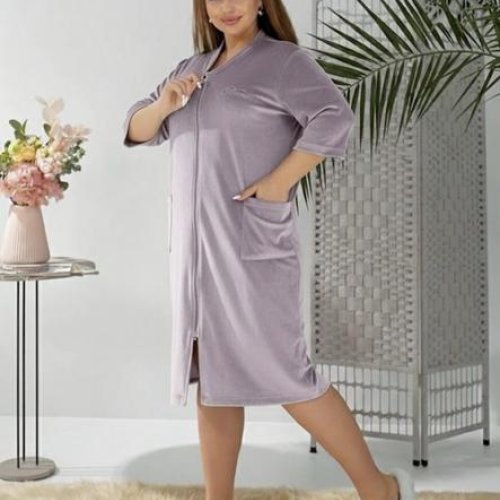 Халат BAT (50-64) 1020-16 lilac (деми) BAT 1020-16 lilac