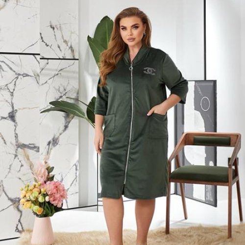 Халат BAT (50-64) 1020-4 khaki (деми) BAT 1020-4 khaki