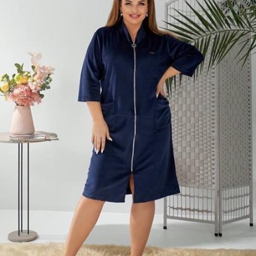 Халат BAT (50-64) 1020-5 navy (деми) BAT 1020-5 navy