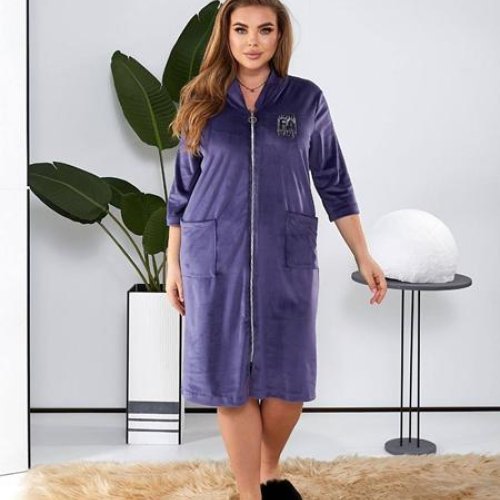 Халат BAT (50-64) 1020-6 purple (деми) BAT 1020-6 purple