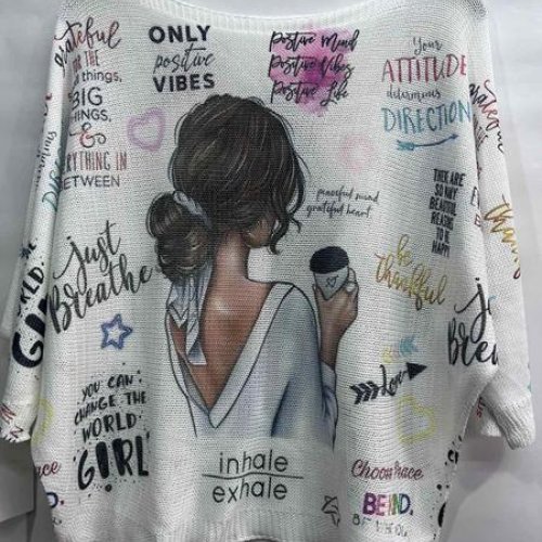 Свитер Emsweekis (48-52) E1814 white (деми) Emsweekis E1814 white