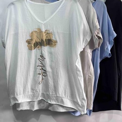 Футболка Emsweekis (50-54) E1713 white (лето) Emsweekis E1713 white