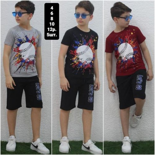 Костюм MMZ (4-12) M1659 black (лето) MMZ M1659 black