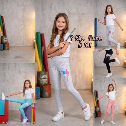 Лосины MMZ (8-12) M1622 grey (лето) MMZ M1622 grey