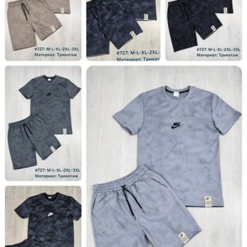 Костюм Shon (M-3XL) 727 grey (лето) Shon 727 grey