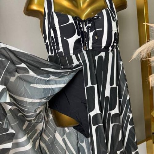 Купальник DFK (50-58) 4017 black-white (лето) DFK 4017 black-white