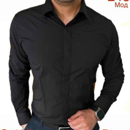 Рубашка Надийка (46-54) ND1260-248 black (деми) Надийка ND1260-248 black