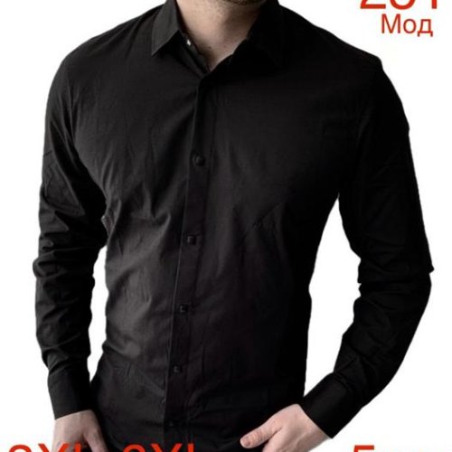 Рубашка Надийка (3XL-6XL) ND1271-251 black (деми) Надийка ND1271-251 black