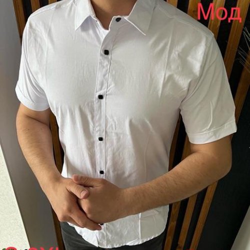 Рубашка Надийка (46-54) ND1293-342 white (лето) Надийка ND1293-342 white