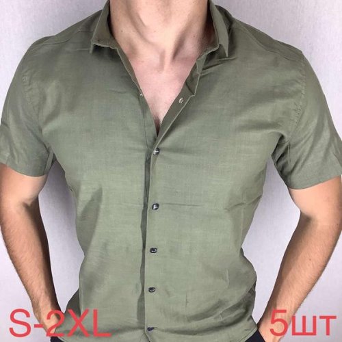 Рубашка Надийка (44-52) ND1317-2406 khaki (лето) Надийка ND1317-2406 khaki