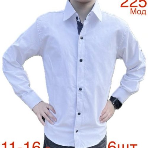 Рубашка Надийка (11-16) ND1323-2406 white (деми) Надийка ND1323-2406 white
