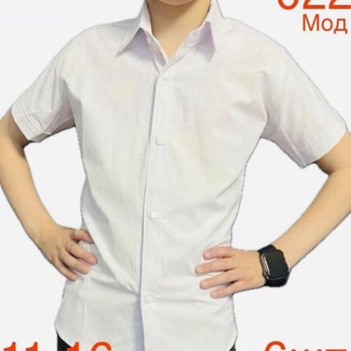 Рубашка Надийка (11-16) ND1338-022 white (лето) Надийка ND1338-022 white