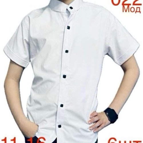 Рубашка Надийка (11-16) ND1341-022 white (лето) Надийка ND1341-022 white