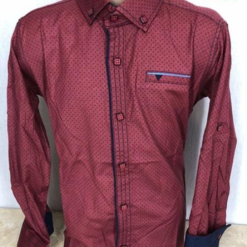 Рубашка Надийка (5-8) ND1353-401 wine (деми) Надийка ND1353-401 wine