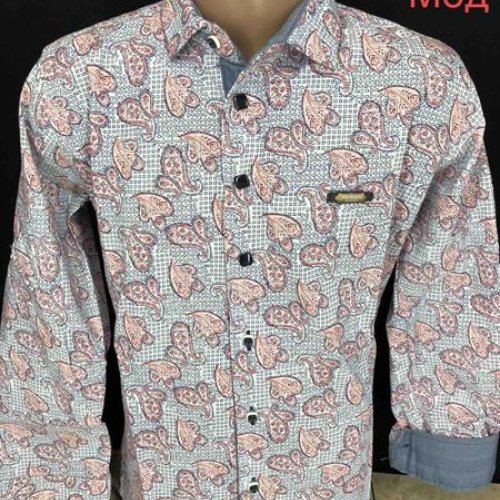 Рубашка Надийка (5-9) ND1360-496 grey (деми) Надийка ND1360-496 grey