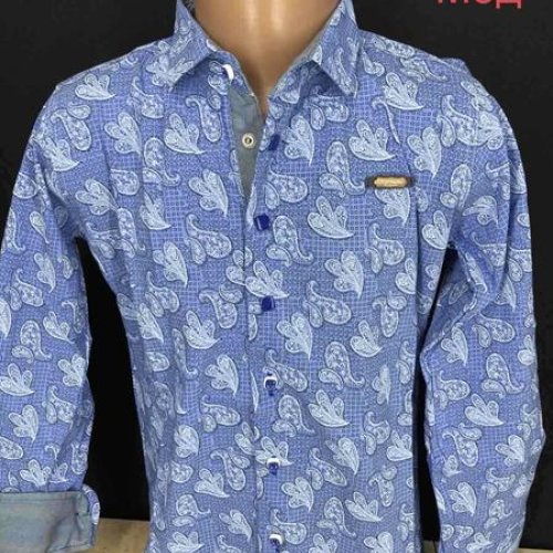 Рубашка Надийка (5-9) ND1361-751 l.blue (деми) Надийка ND1361-751 l.blue