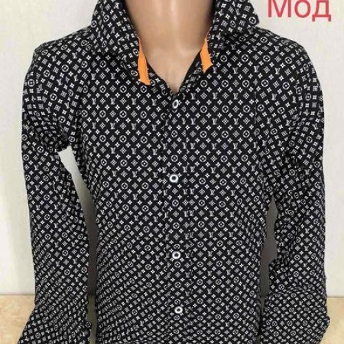 Рубашка Надийка (5-9) ND1363-768 black (деми) Надийка ND1363-768 black