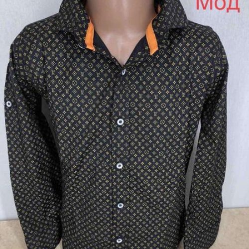 Рубашка Надийка (5-9) ND1364-768 black (деми) Надийка ND1364-768 black