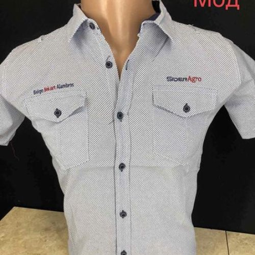 Рубашка Надийка (10-14) ND1366-1076 grey (лето) Надийка ND1366-1076 grey