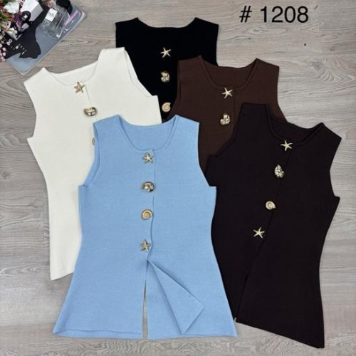 Жилетка Nefertiti (42-46) 1208 l.brown (лето) Nefertiti 1208 l.brown