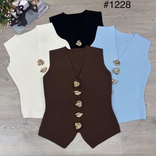 Жилетка Nefertiti (44-48) 1228 l.blue (лето) Nefertiti 1228 l.blue