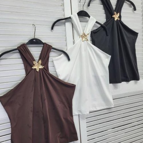 Майка Nefertiti (one size) NF186 brown (лето) Nefertiti NF186 brown