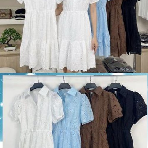 Платье Nefertiti (S-XL) V156 l.blue (лето) Nefertiti V156 l.blue