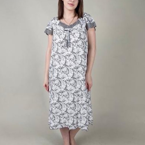Ночнушка Anion (54-62) 608-2 white-grey (лето) Anion 608-2 white-grey