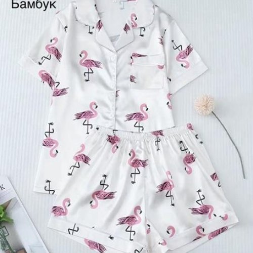 Пижама Anion (M-3XL) 70552 white (лето) Anion 70552 white