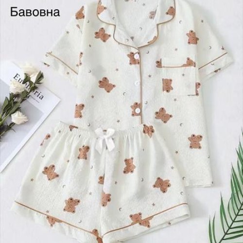 Пижама Anion (M-3XL) 70549 milk (лето) Anion 70549 milk