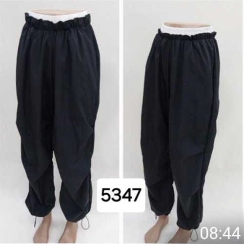 Штаны спорт MSO (S-XL) 5347 black (деми) MSO 5347 black