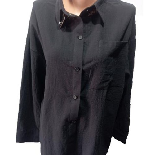 Рубашка MSO (S-XL) 32681 black (деми) MSO 32681 black