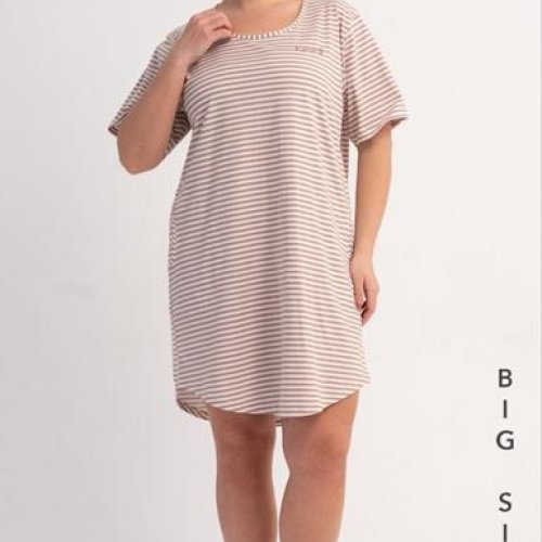 Ночнушка Trikotag (XL-4XL) T788 beige (лето) Trikotag T788 beige