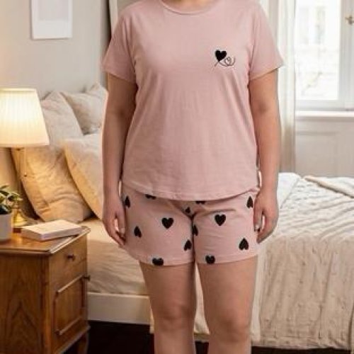 Пижама Trikotag (XL-4XL) T721 pink (лето) Trikotag T721 pink