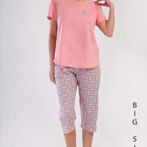 Пижама Trikotag (XL-4XL) T736 pink (лето) Trikotag T736 pink