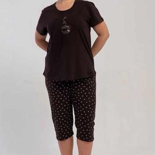 Пижама Trikotag (XL-4XL) T742 brown (лето) Trikotag T742 brown